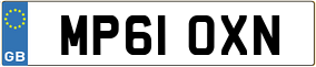 Trailer License Plate